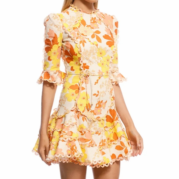 SOLD🆕Zimmermann Primrose Flutter Mini Dress - Picture 11 of 11